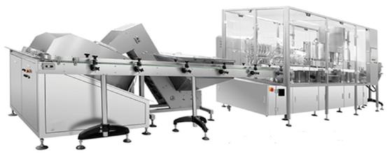 Liquid filling machine for glass or plastic bottles by PT Synergy Abadi Sentosa