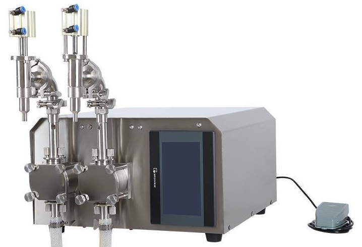 Semi-Automatic Gear Pump Filling Machine – Dual-Head Configuration