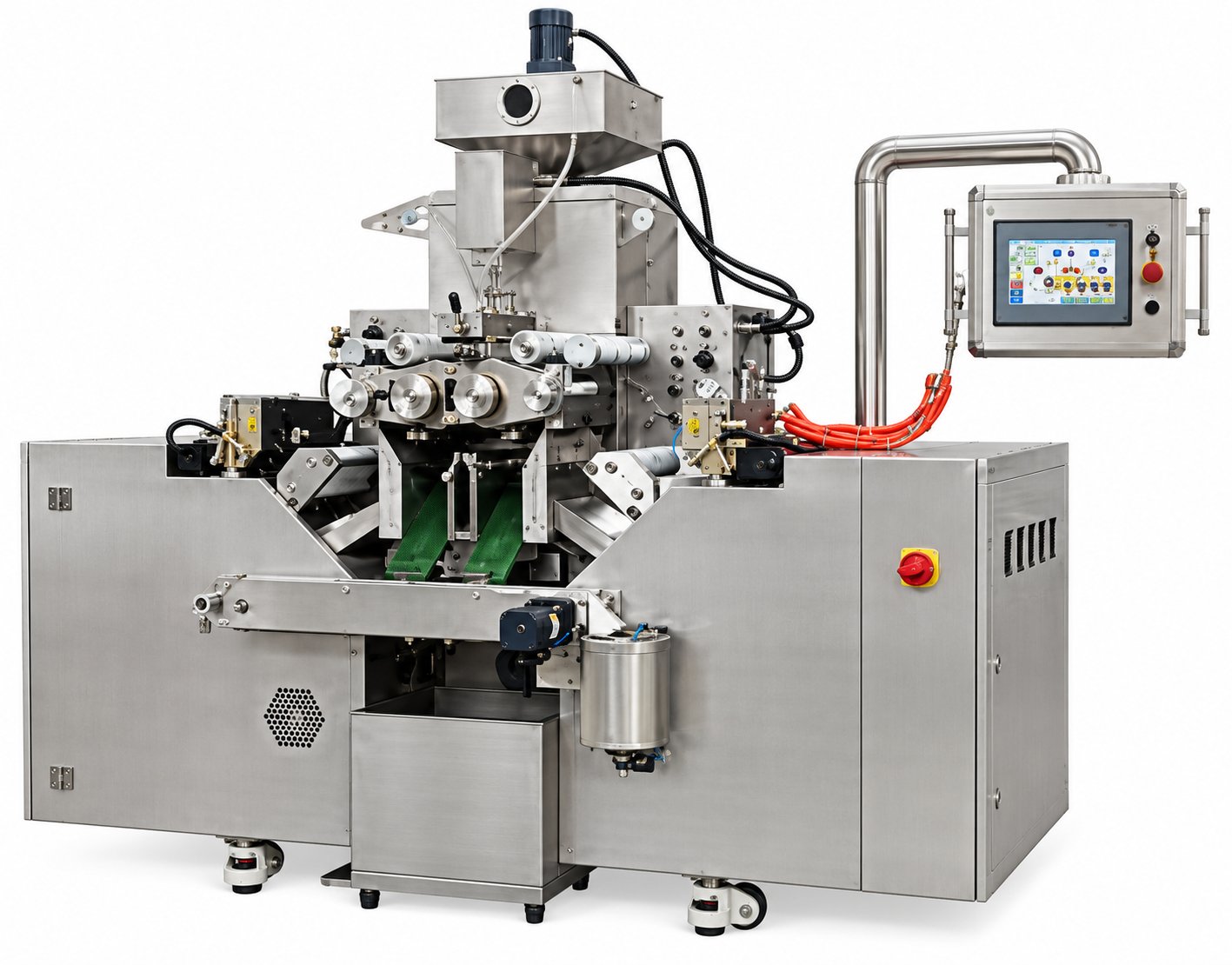 Soft gelatin softgel rope-forming encapsulation machine